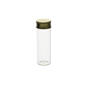 Flacon en verre avec bouchon aluminium