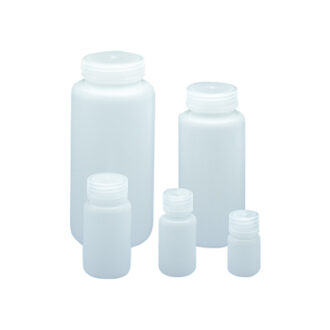 Flacon rond en PEHD, col large