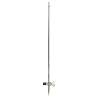 Burette à robinet droit en verre, classe A