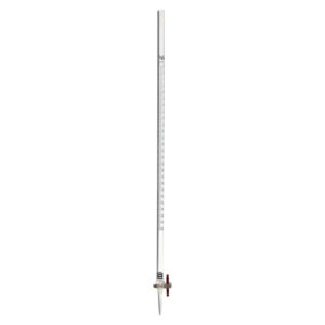 Burette en plastique avec robinet en PTFE