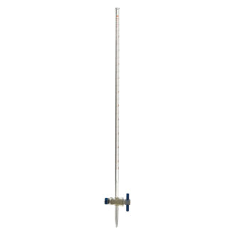 Burette à robinet droit en PTFE, classe A