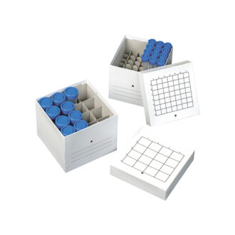 Boîte en carton congelable pour tube à centrifuger
