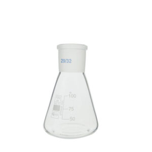 Fiole Erlenmeyer col rodé, GLASSCO