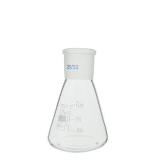 Fiole Erlenmeyer col rodé, GLASSCO