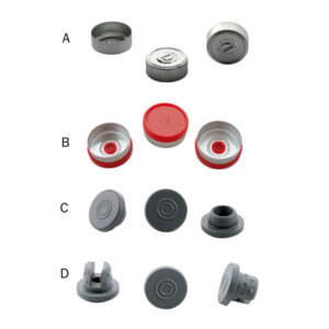 Bouchon et capsule pour flacon avec col à sertir de 20 mm