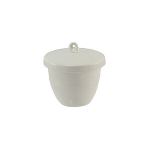 Creuset en porcelaine forme moyenne avec couvercle Basic Line