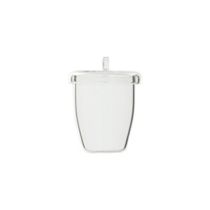 Creuset en quartz transparent