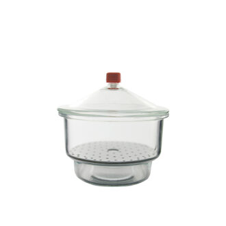Dessiccateur en verre avec couvercle à bouton Premium Line