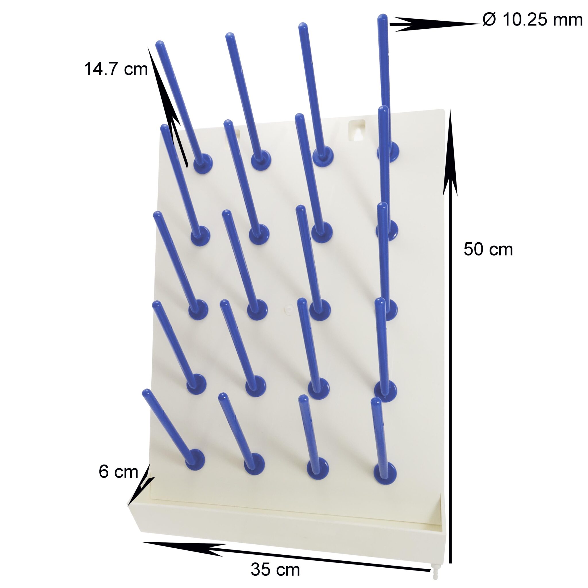 Negrari 2051BNAM Évier Mural En Résine, Résistant Aux Acides, Idéal Pour Les Endroits Humides