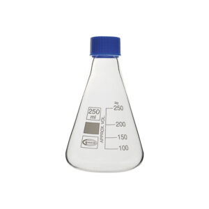 Fiole Erlenmeyer à bouchon à vis