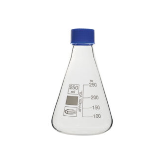 Fiole Erlenmeyer à bouchon à vis