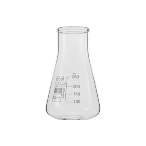 Fiole Erlenmeyer à col large, GLASSCO