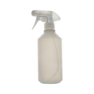Flacon rond en PEBD avec vaporisateur en PEHD