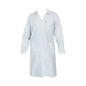 Blouse de laboratoire pour homme avec bouton pression