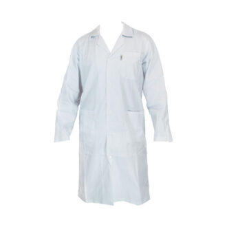 Blouse de laboratoire pour homme avec bouton pression