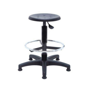 Tabouret haut de laboratoire avec repose-pieds