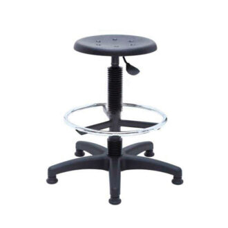Tabouret haut de laboratoire avec repose-pieds