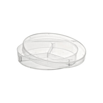 Boîte de pétri Ø90 mm en polystyrène avec 3 compartiments