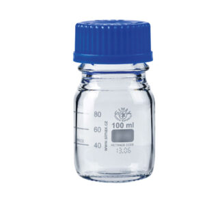 Flacon gradué ISO en verre borosilicaté 3.3
