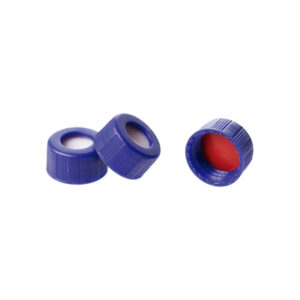 Bouchon à visser pour flacon avec septum attaché en silicone/PTFE