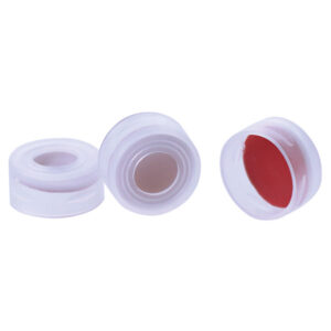 Bouchon pour flacon <i>snap-top</i> avec septum en silicone/PTFE