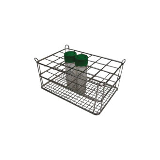 Portoir en acier inoxydable pour fiole