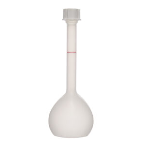 Fiole jaugée en polypropylène avec bouchon vissant