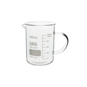 BÉCHER FORME BASSE, AVEC ANSE, LBG